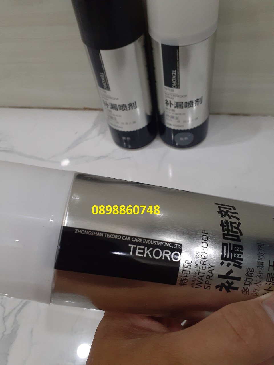 Sơn Xịt Chống Thấm chính hãng TEKORO màu đen