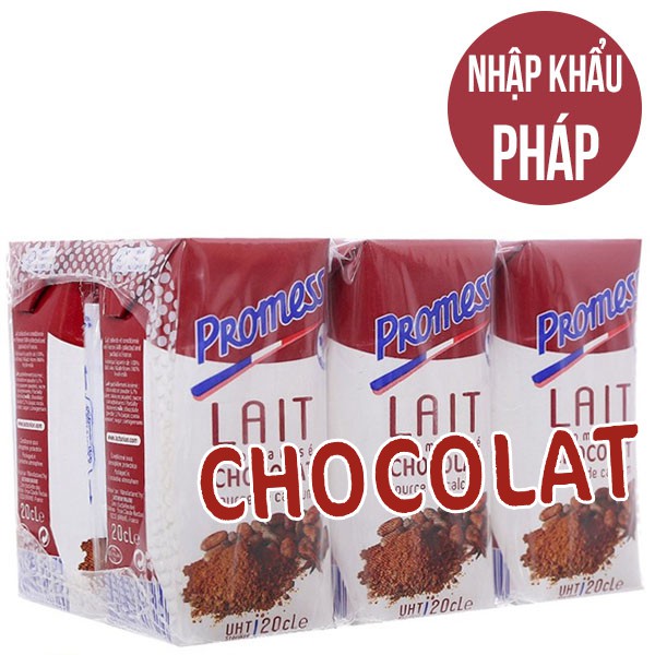 Thùng 24x200ml sữa tươi promess socola