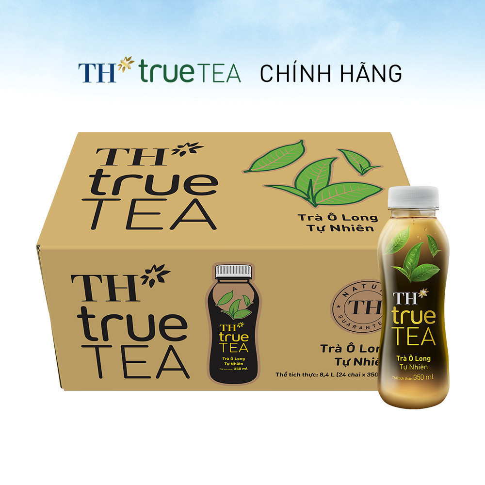 Thùng 24 chai trà ô long tự nhiên TH true TEA 350 ml (350 ml x 24)