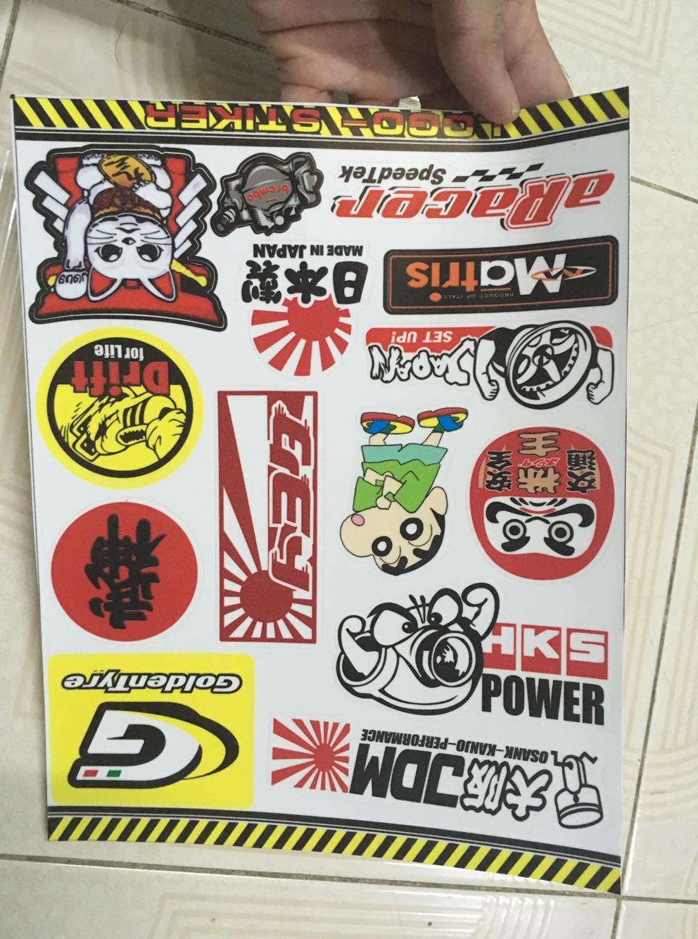 [HCM]tem logo sét jdm hks