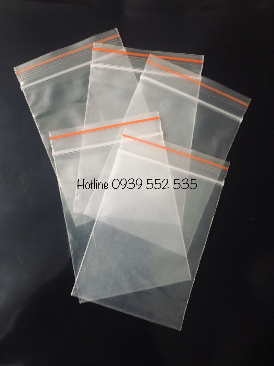 [HCM]1KG - SIZE 18X23 - TÚI ZIPPER VIỀN CHỈ ĐỎ