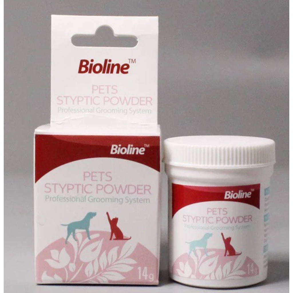 [Chính hãng] BIOLINE Styptic Powder (14g) Bột Cầm Máu Cho Thú Cưng