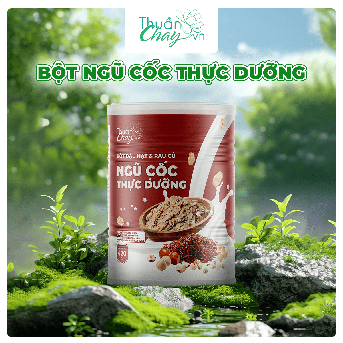 Bột đậu hạt & rau củ NGŨ CỐC  THỰC DƯỠNG 420g