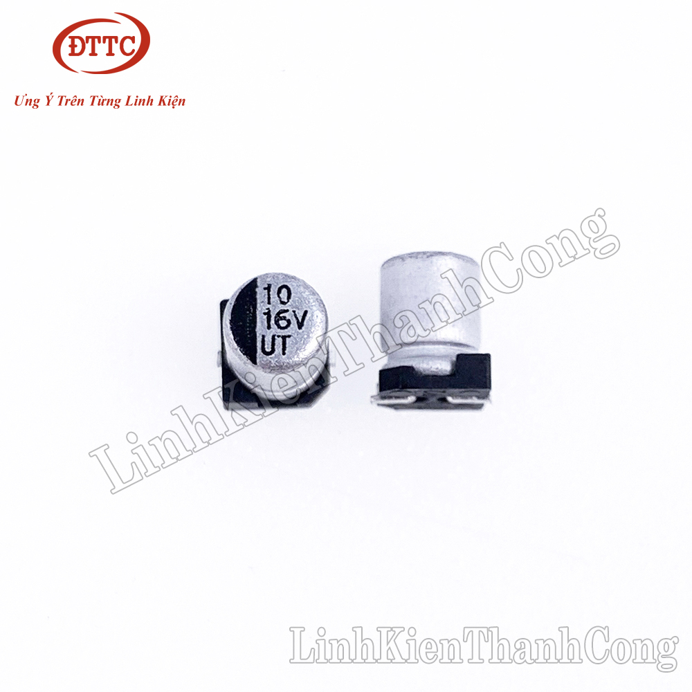 Bộ 2 chiếc tụ nhôm 10uf 16v 4x5mm