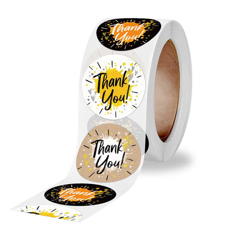 Tem Tròn Thank You (1 Cuộn / 500 Tem)