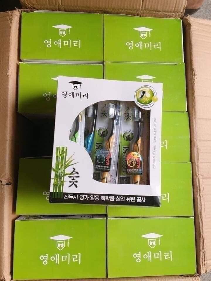 Combo 10 Bàn Chải Đánh Răng Than Tre Hàn Quốc Bossi - 4 06