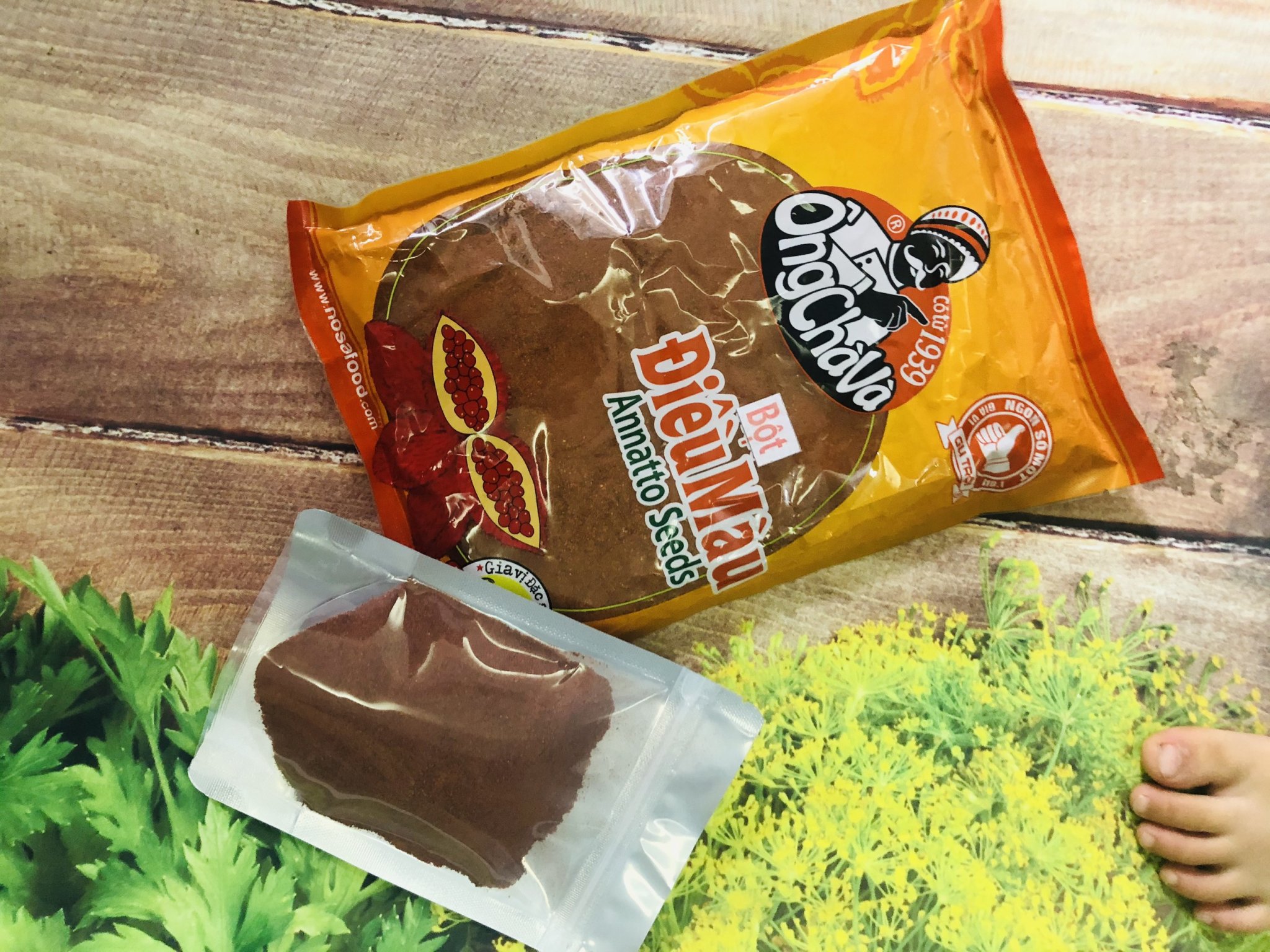 Gói 100g bột điều màu - doanvat_hangduong