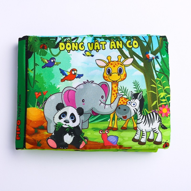Mua Sách vải Pipo kích thích trí não cho bé : Động vật ăn cỏ