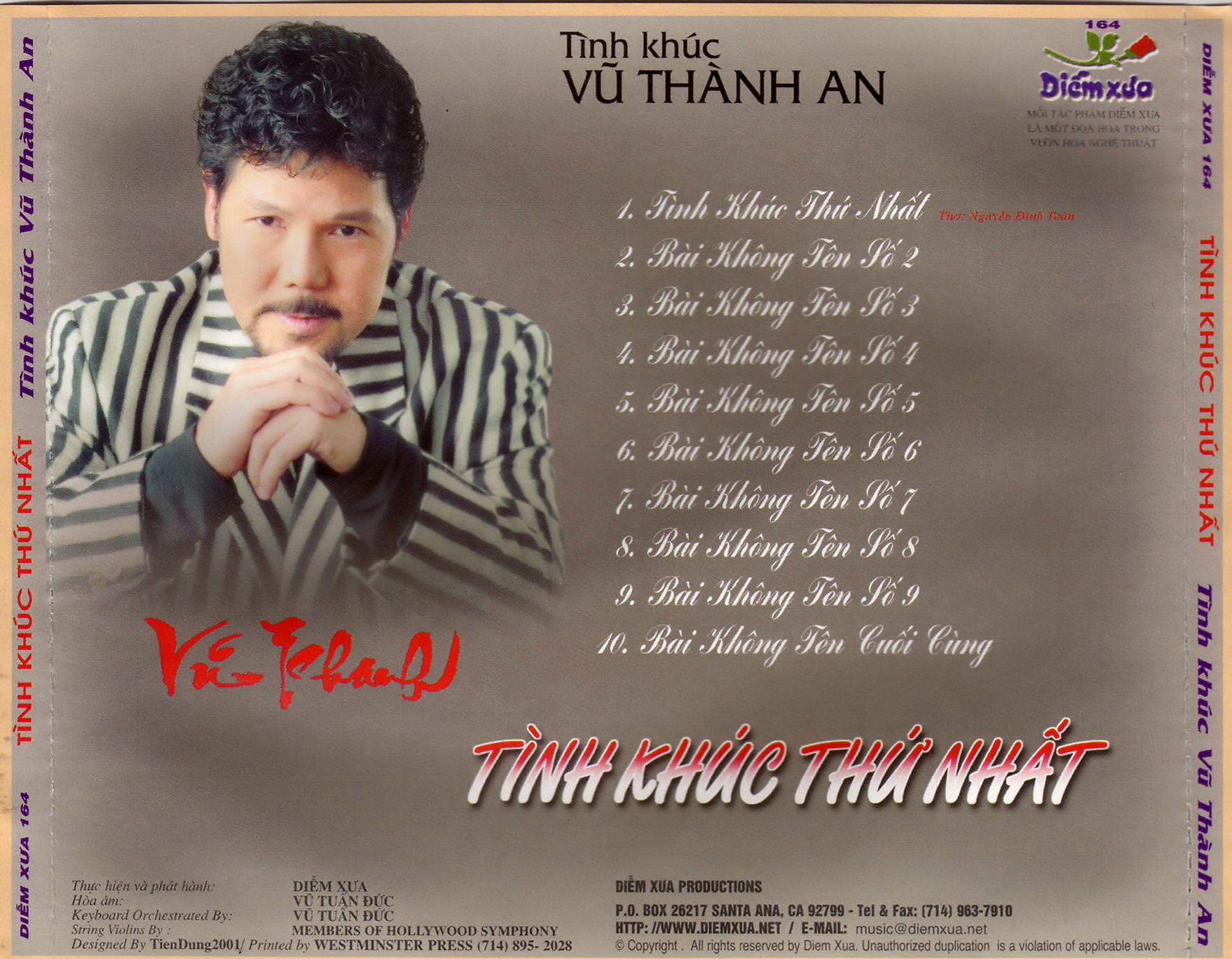 bộ 6 Đĩa CD tình khúc Vũ Thành An 1