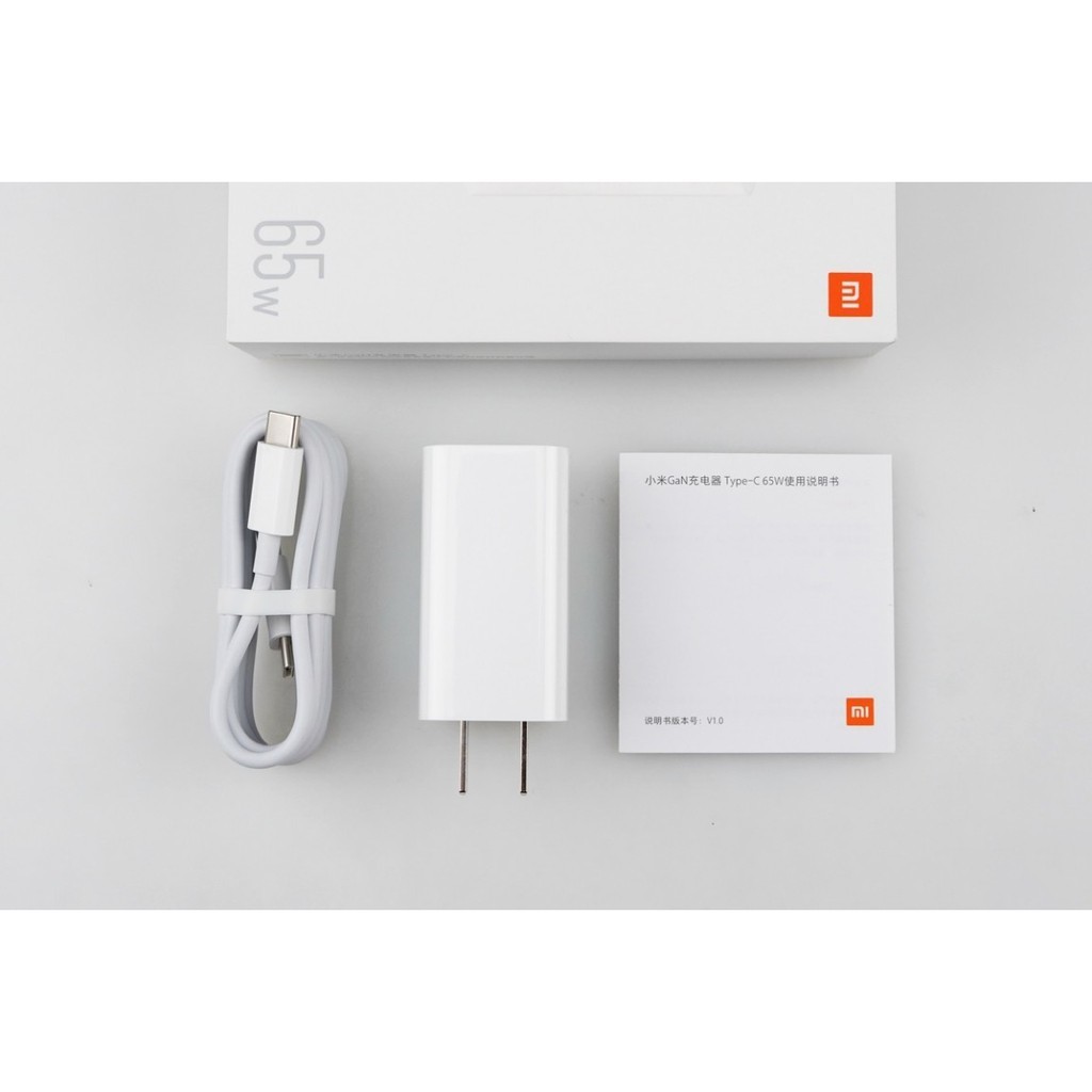 Củ sạc laptop Xiaomi 65w 1 cổng typeC hỗ trợ PD