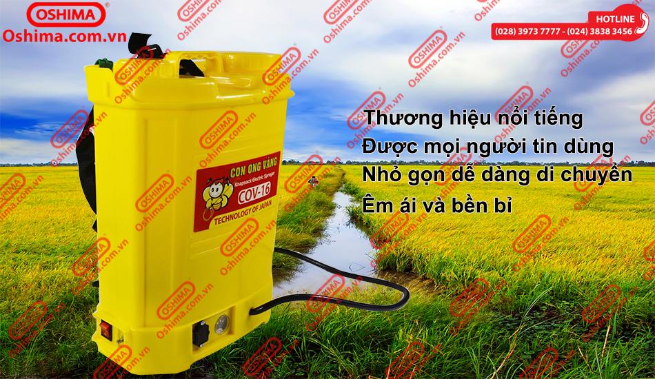 [HCM]Bình Xịt Điện Con Ong Vàng COV 16D