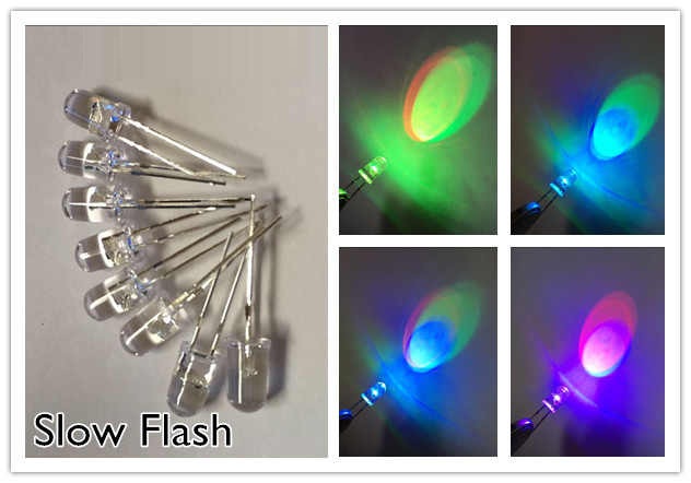 [50 CON] Led 5mm trong 7 MÀU RGB 2 chân