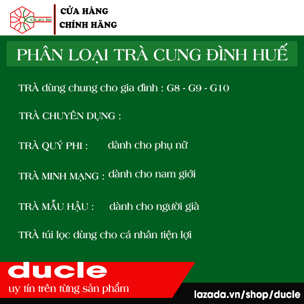 [HCM]Trà Cung Đình Huế G10 (600g) ( Gồm 20 Túi Nhỏ )