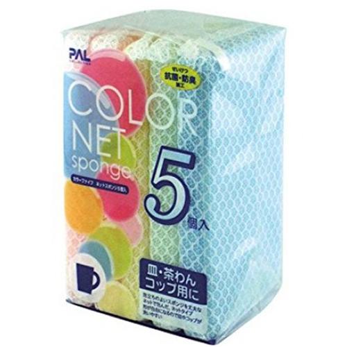 Set 5 miếng xốp rửa bát bọc lưới nội địa Nhật Bản