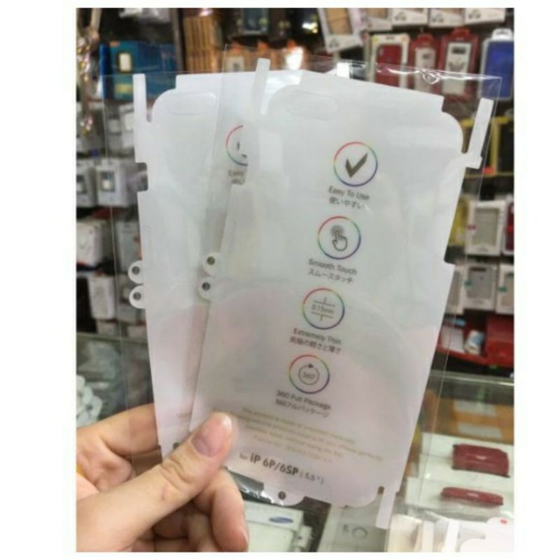 miếng dán mặt trước + mặt sau PPF trong suốt iphone 6 đến 11 pro max
