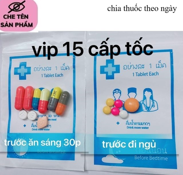 1 Tuần Giảm Cân Cấp Tốc Vip 15 Thái Lan giảm 3-6kg