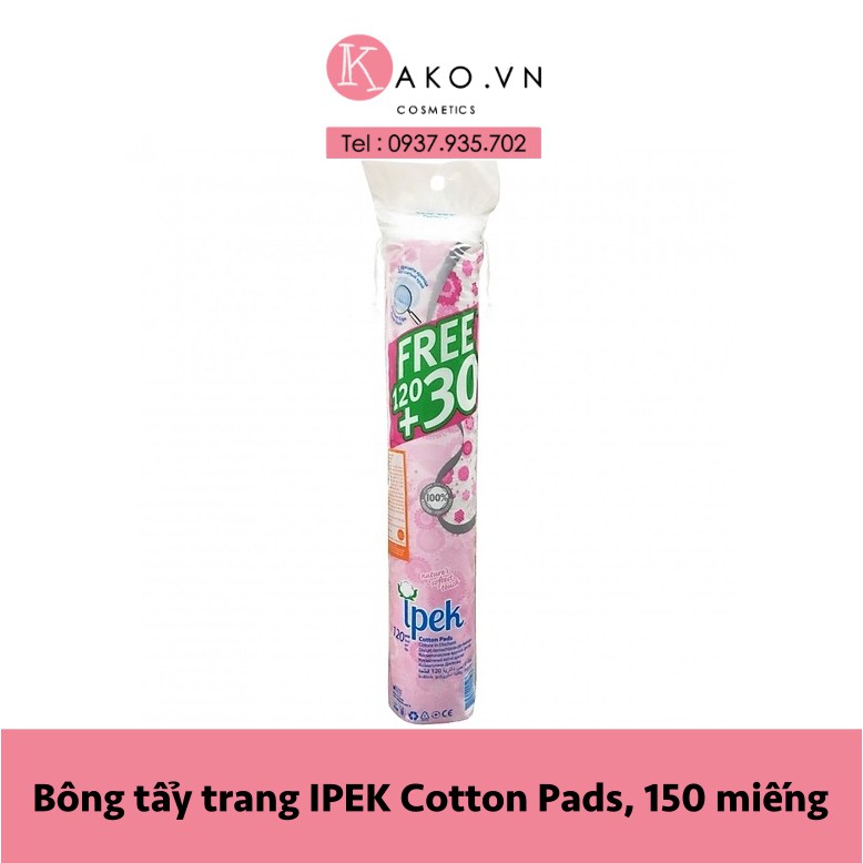Bông tẩy trang ipek cotton pads 150 miếng