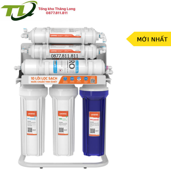 Máy lọc nước Karofi Livotec 216 - 10 lõi - bảo hành 3 năm - Máy lọc nước lắp gầm bếp nhỏ gọn phù hợp cho mọi gia đình