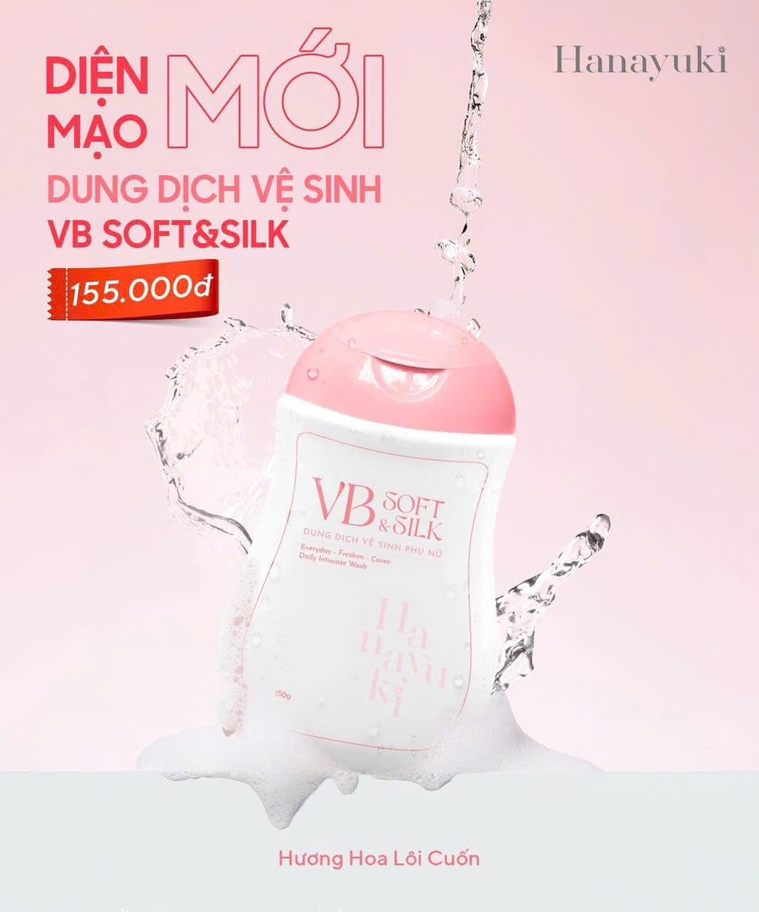 Dung Dịch Vệ Sinh Hanayuki Chính Hãng - (Hồng&Xanh)