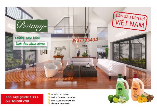 Nước lau sàn quế cam Botany