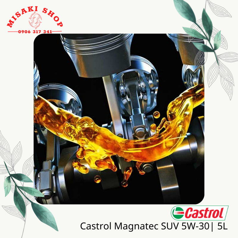 Dầu Nhớt Xe Hơi Cao Cấp Castrol Magnatec SUV 5W30 5L | Dầu Tổng Hợp Toàn Phần | MISAKISHOP