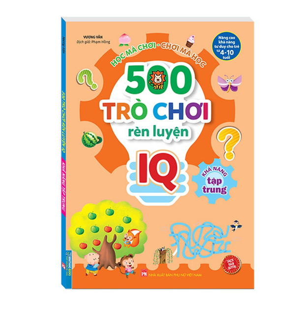 Sách - 500 trò chơi rèn luyện IQ - Khả năng tập trung
