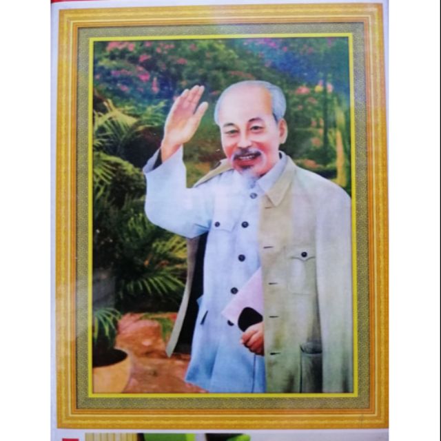 [HCM]Tranh Đính Đá Bác Hồ 53x70cm - DF420