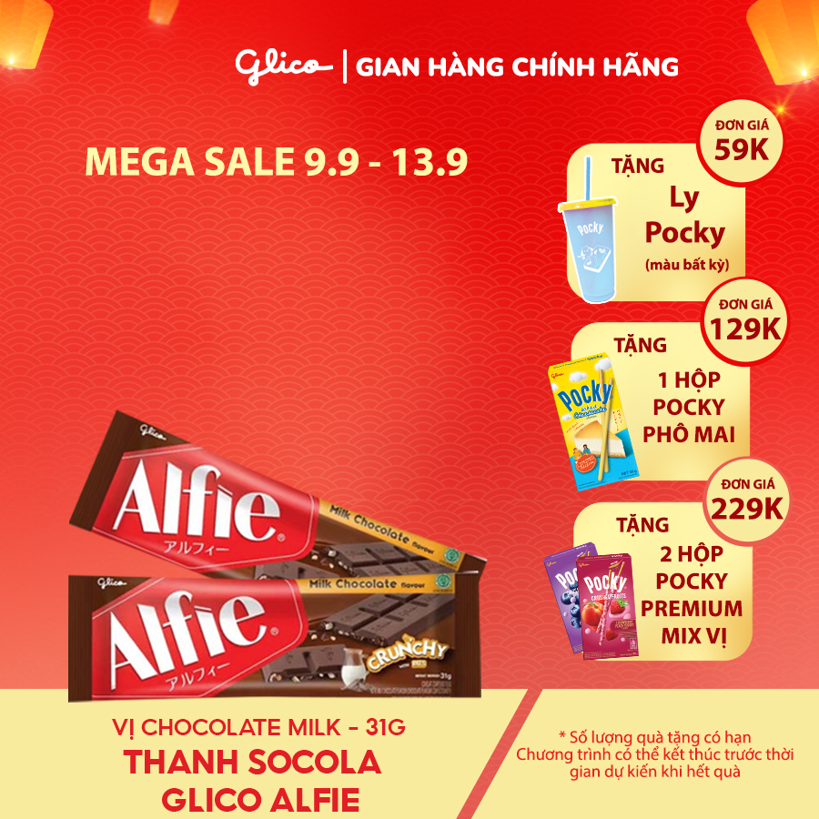 Socola Dạng Thanh Glico Alfie