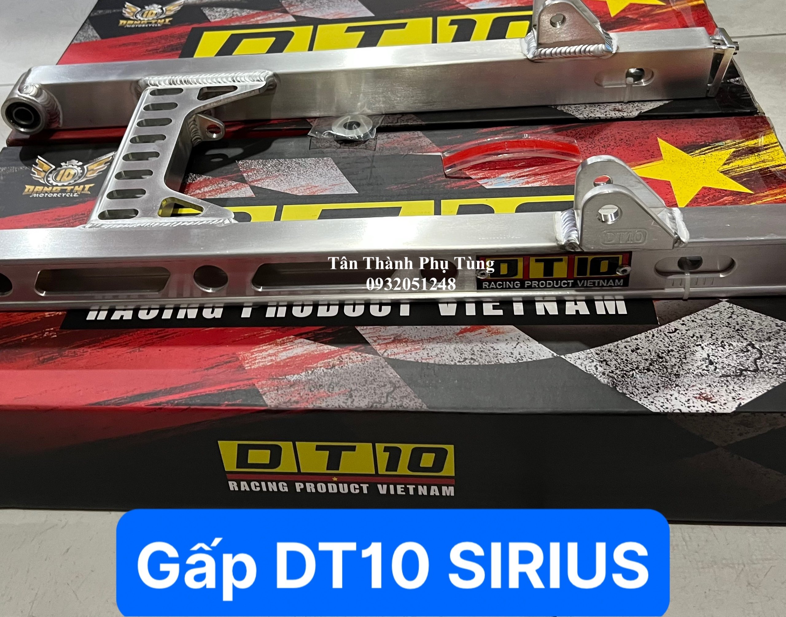 Gấp nhôm DT10 gắn Sirius