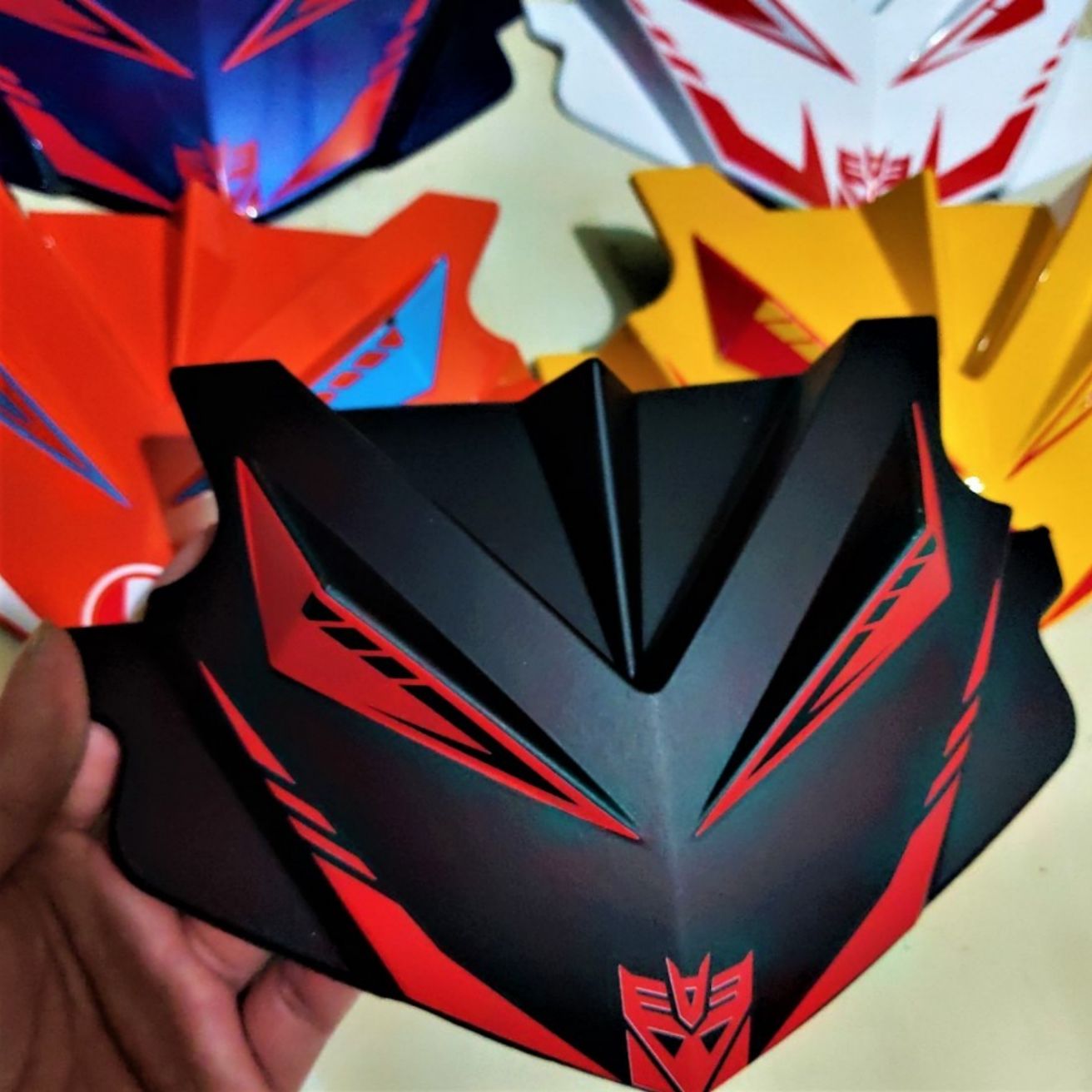 MÃO ỐP ĐẦU CÁC LOẠI XE MÁY+XE ĐIỆN MẶT KIỂU MẶT QUỸ SIÊU CHẤT