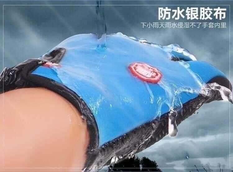 Găng tay xe máy chống nước cảm ứng điện thoại trong lót nỉ siêu ấm