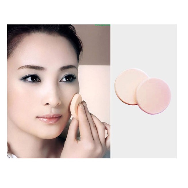 [Hàng Chính Hãng] Bộ 2 Bông Phấn Ướt Tròn Nhỏ Vacosi Small Sponge 2PCS BP03