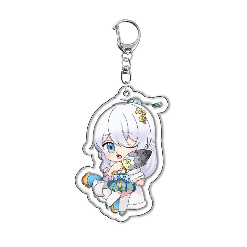 [17 mẫu] Móc khóa mica game Honkai Impact 3 (Hình in ép giữa 2 mặt mica) [T69 Shop]