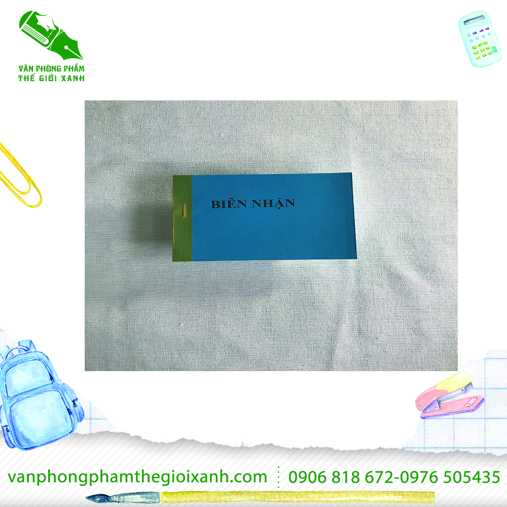 Biên lai thu tiền 2 liên 30 bộ