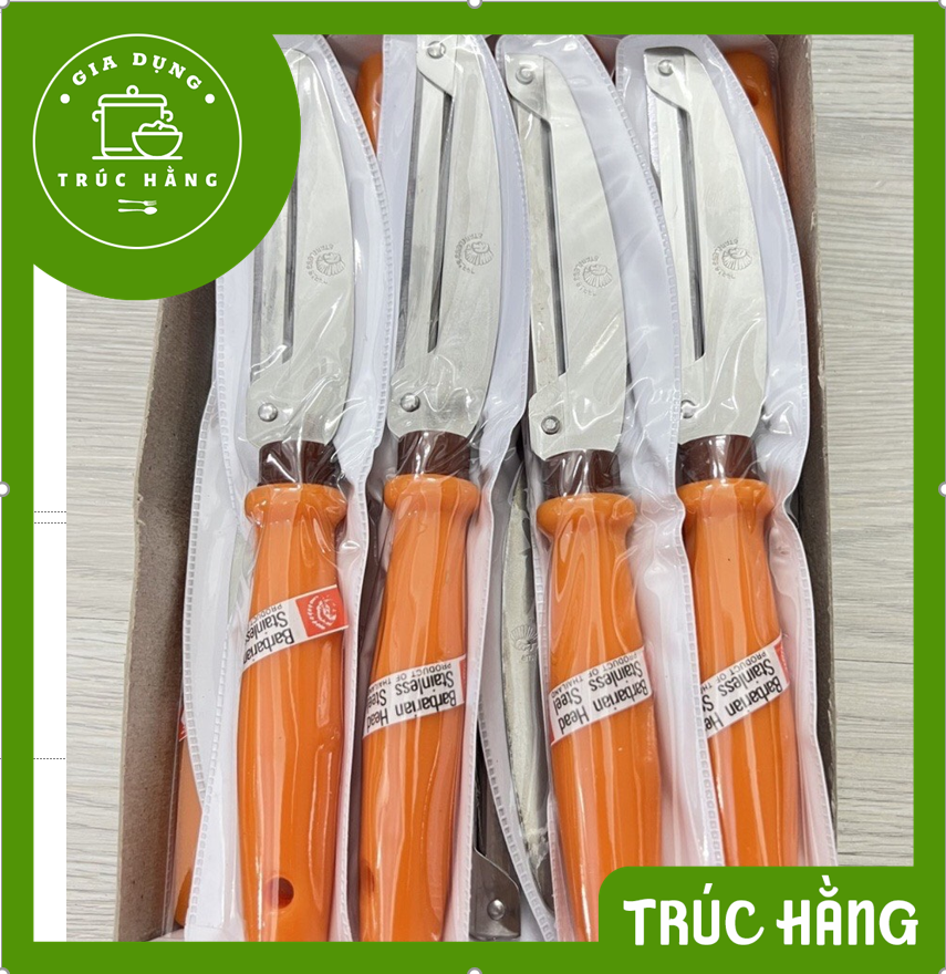 Dao bào gọt hai lưỡi (22cm) Thái Lan Cán Vàng