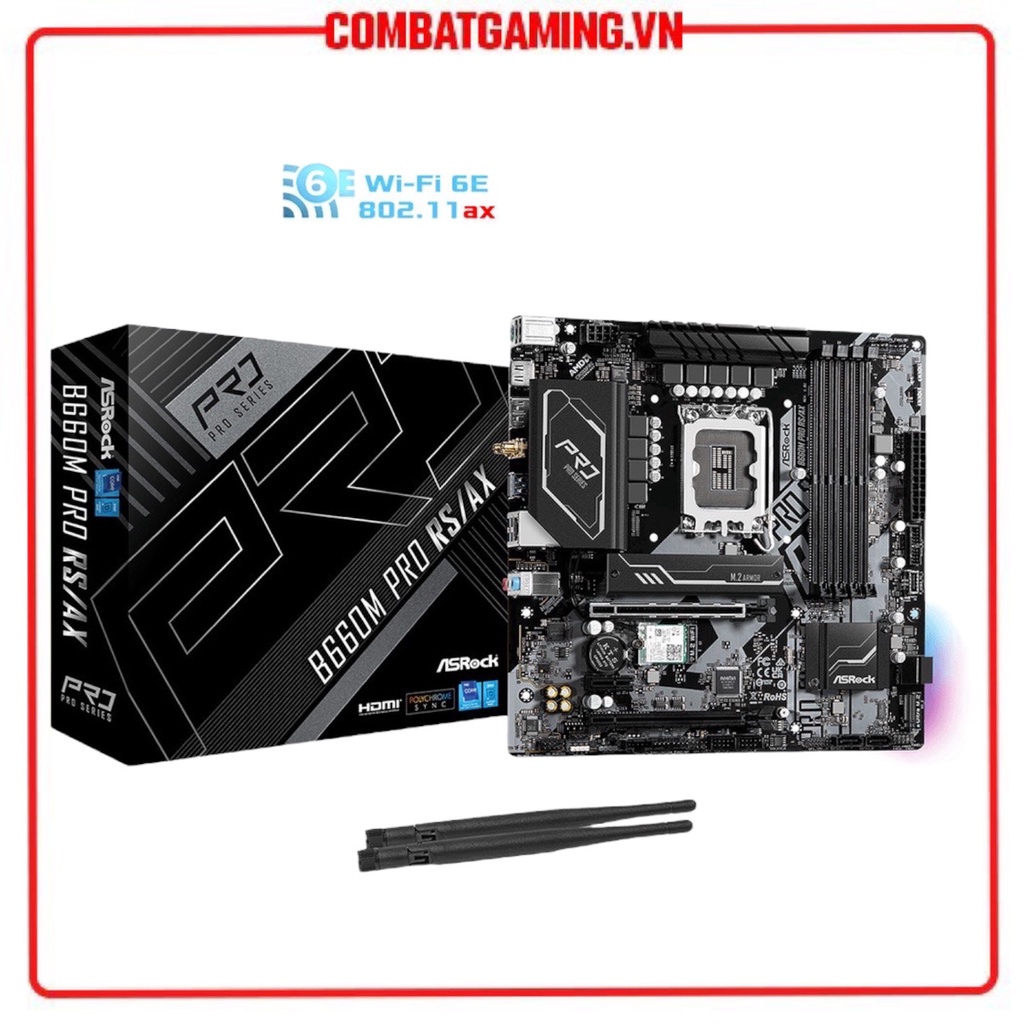 Bo Mạch Chủ ASROCK B660M PRO RS | B660M PRO RS/AX Wifi Hàng Chính Hãng