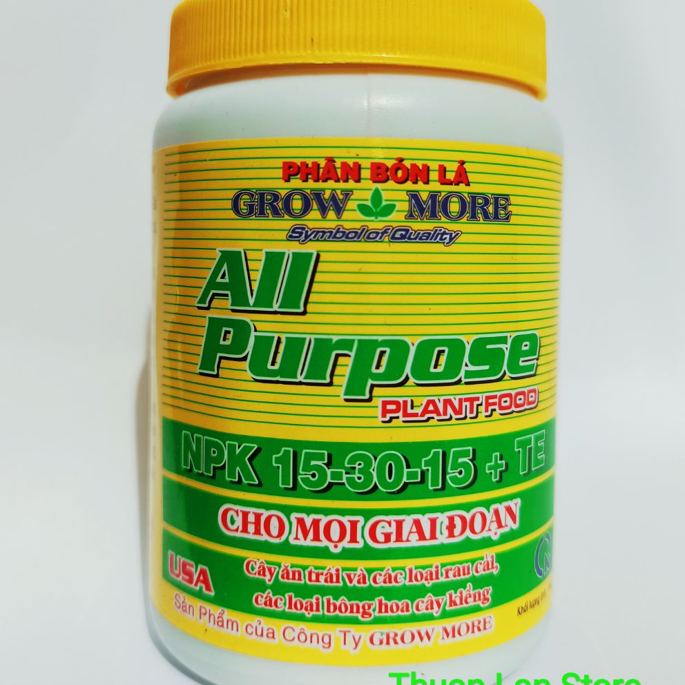 Phân bón lá npk growmore 15-30-15 hũ 100g