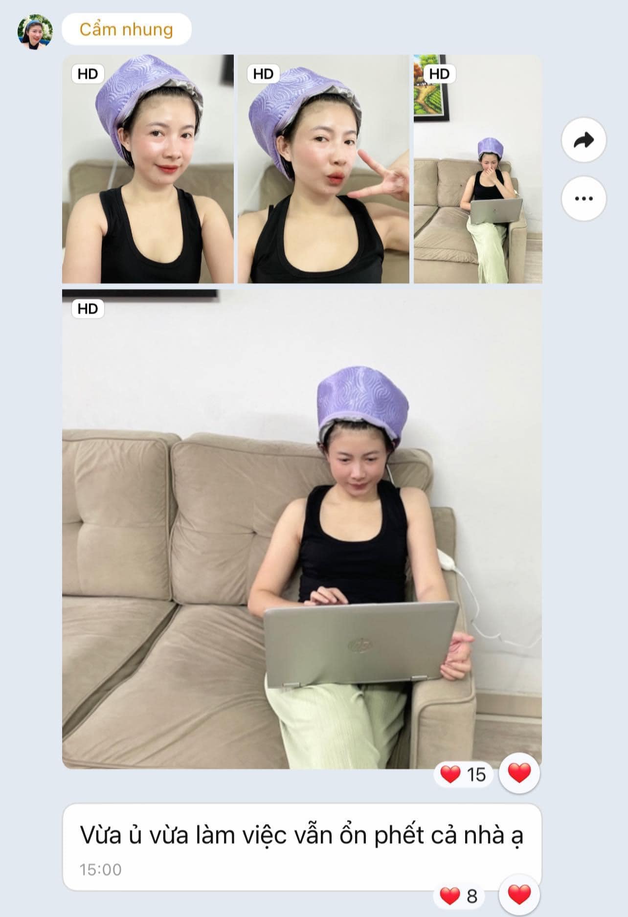 Mũ Hấp Tóc Cá Nhân Weilaiya (Hàng Gift)