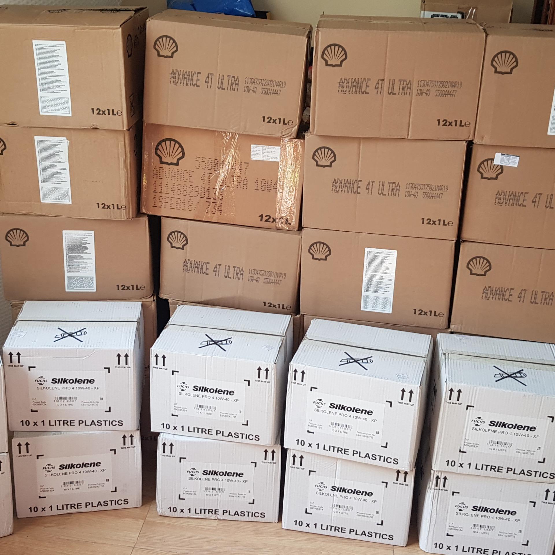 [HCM](Tặng lọc nhớt Suzuki) Combo 1l4 nhớt Shell Advance 4T (Tem 2 lớp Châu Âu)