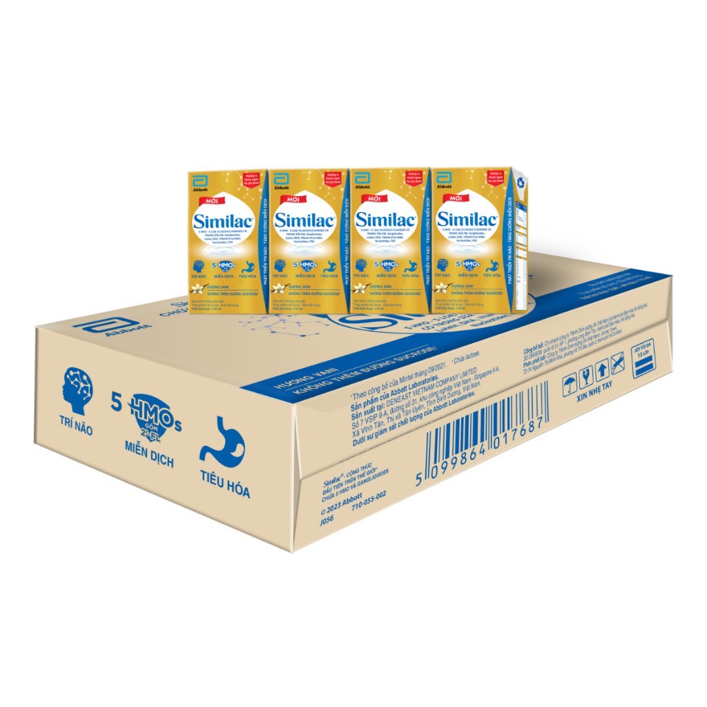 Thùng 48 hộp sữa bột pha sẵn similac iq 110m/180ml