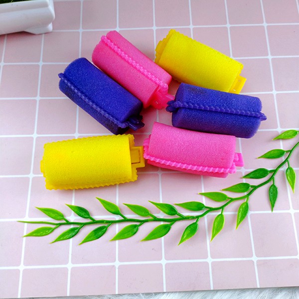 [HCM]Ống lô cuốn tóc lô cuốn tóc bằng nút bộ 6 cái