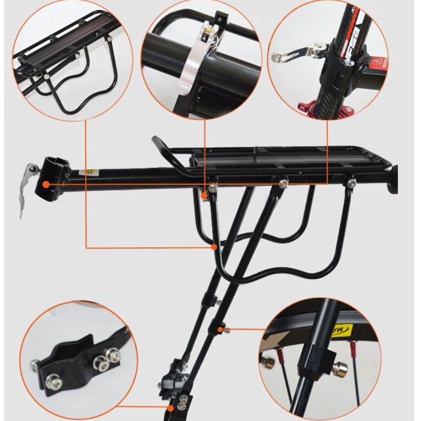 Gác baga xe đạp bắt cốt yên chất lượng cao