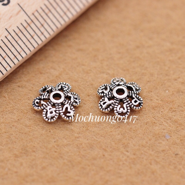 [S925] Charm bạc ốp cánh hoa - MH250