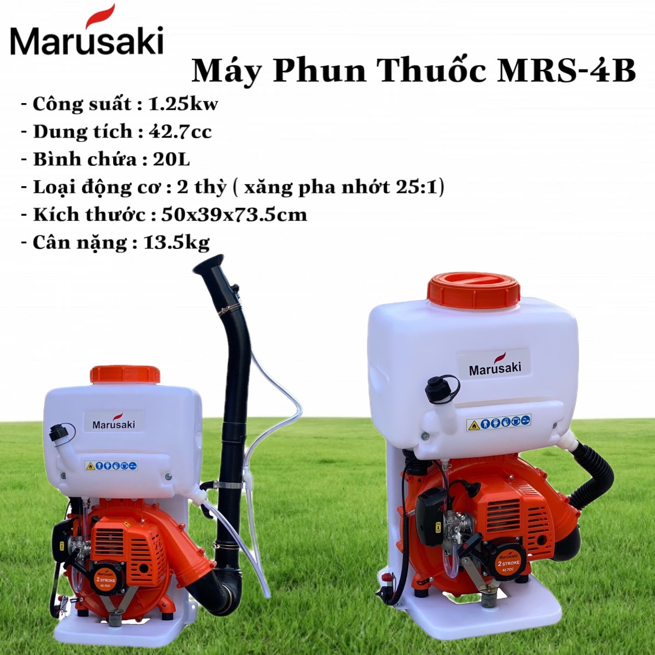 Máy phun trừ sâu , vôi bột ,  MRS-4B