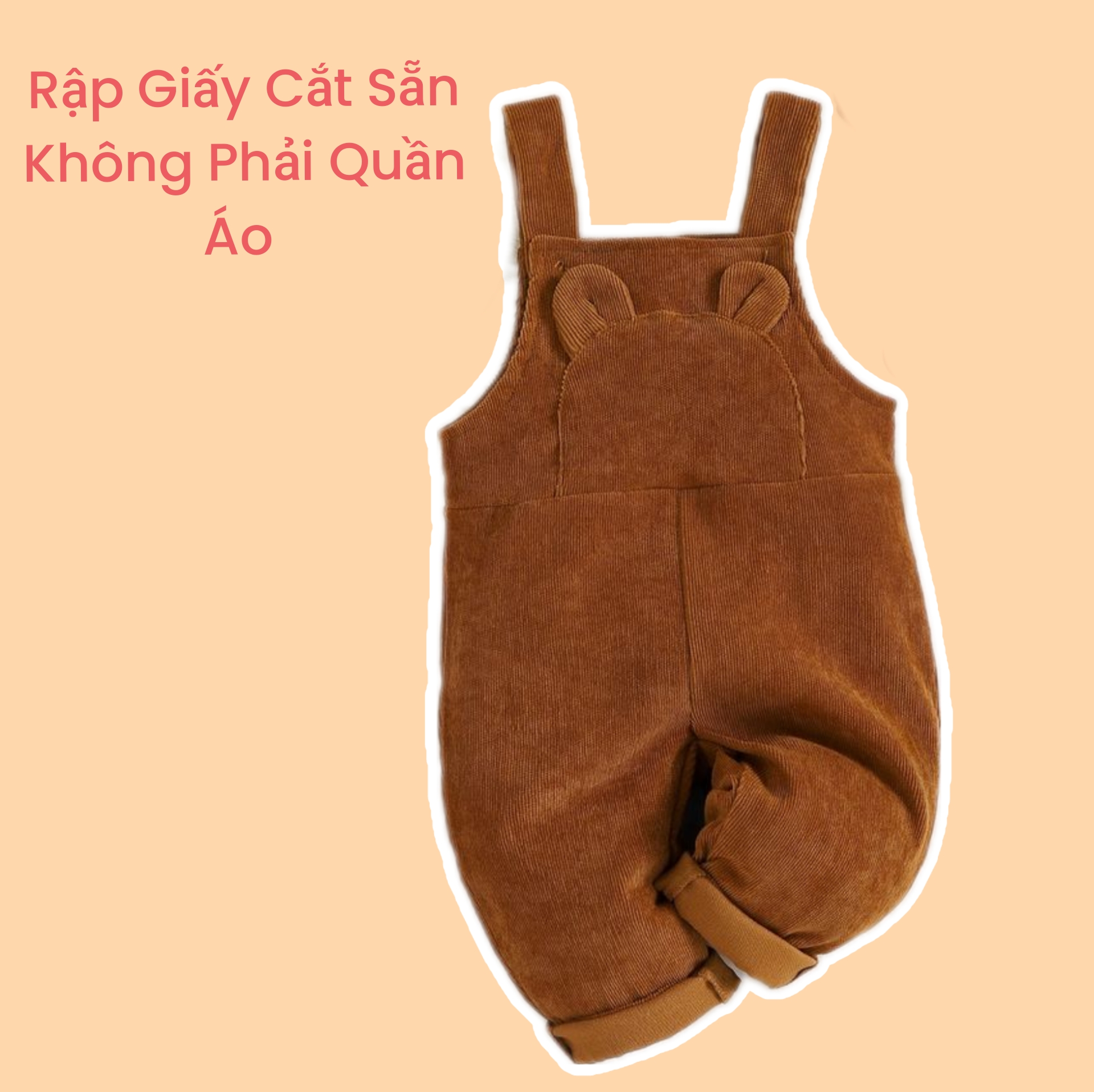Rập giấy cắt sẵn - Rập giấy may quần bé gái