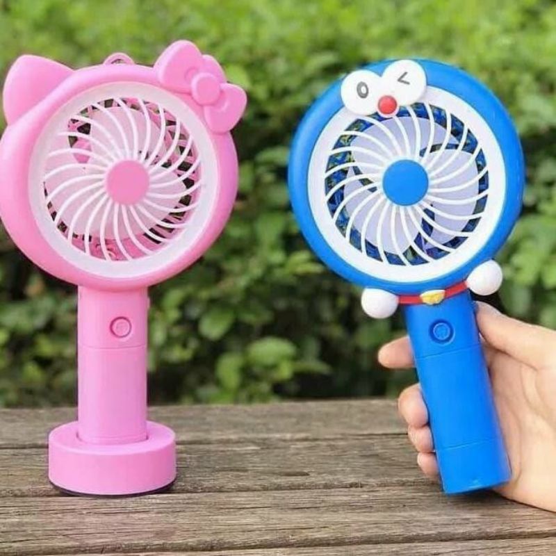 Quạt Doremon Có Led Cực Mát 1128  - Quạt Cầm Tay