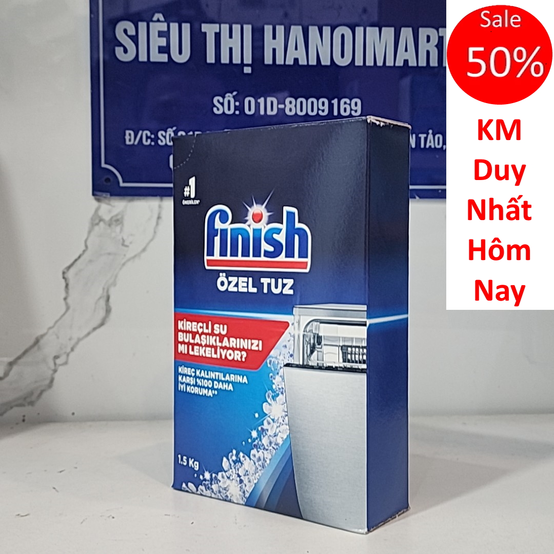 Combo 100 Viên rửa bát Finish All in 1 hoặc Muối Finish 1.5kg hoặc Nước làm bóng Finish 750ml0