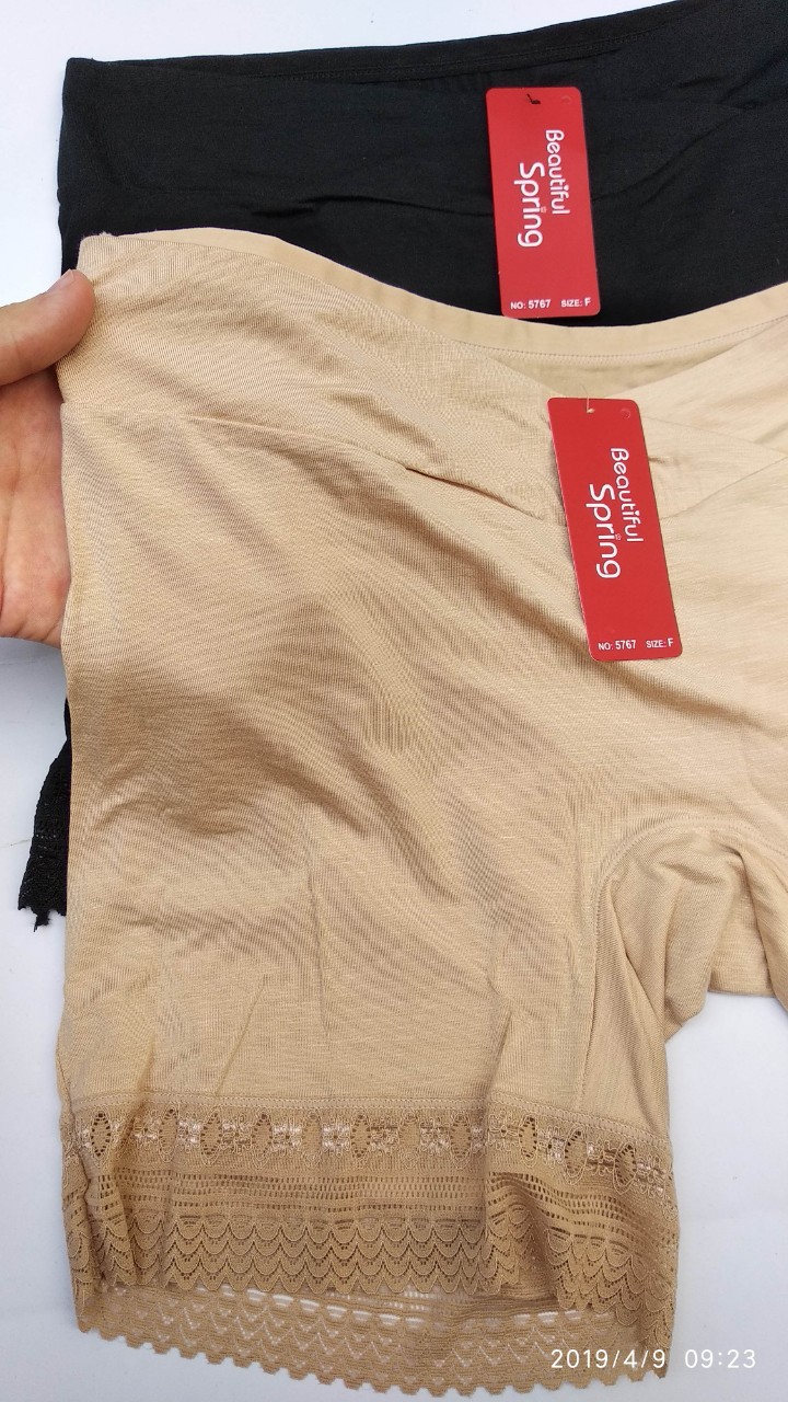 Quần đùi bầu mặc váy cạp chéo cotton thoáng mát