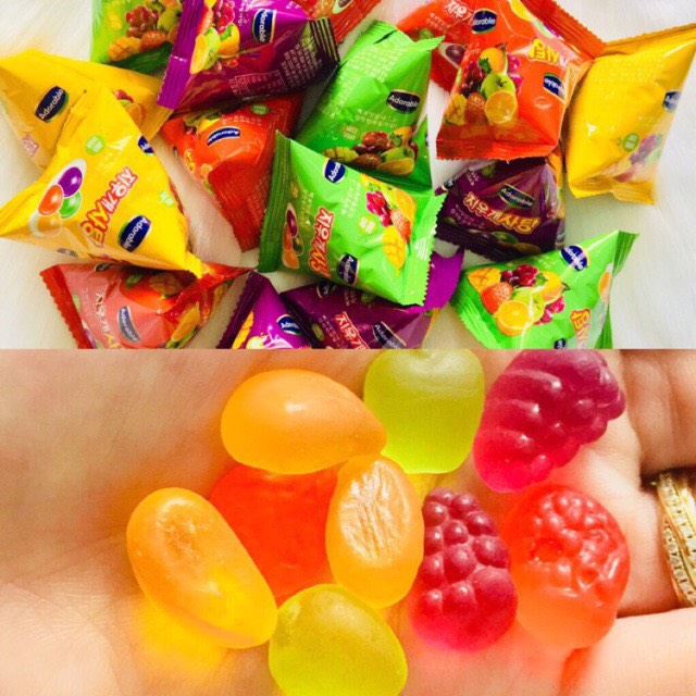kẹo dẻo trái cây hàn quốc Adorable 360G