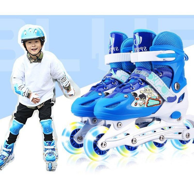 Mua Big Sale - Giầy trượt patin cao cấp tặng kèm bộ bảo vệ chân tay và mũ bảo hiểm